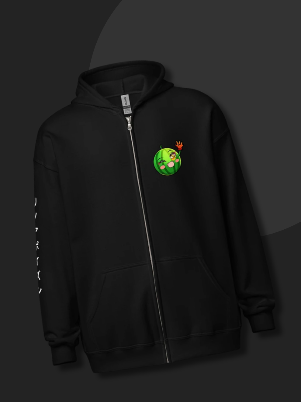 Melon Buddy Zip Hoodie)